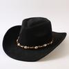 Popolari cappelli western da cowboy classici in camoscio europei e americani, cappelli da cowboy alla moda retrò da uomo e da donna
