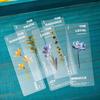 6 Stück Pflanzen Flüstern PVC Lesezeichen Set Natur Pflanzen Blumen Transparent Markierer Seite Notizhalter Schule Lesen Geschenk