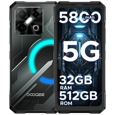 Doogee Smartphone Robusto Blade GT Pro 5G, Efeitos de Luz Dinâmicos, 32GB+512GB, 120Hz &6.72" FHD+, Câmera AI de 100MP, 5G Dual SIM/Identificação Facial e por Impressão Digital/NFC