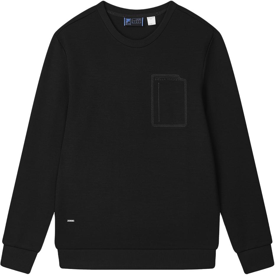 

Fila Мужской свитшот Blue Series Business с круглым вырезом, удобный, с длинным рукавом, черный F11M512207F-BK XXL