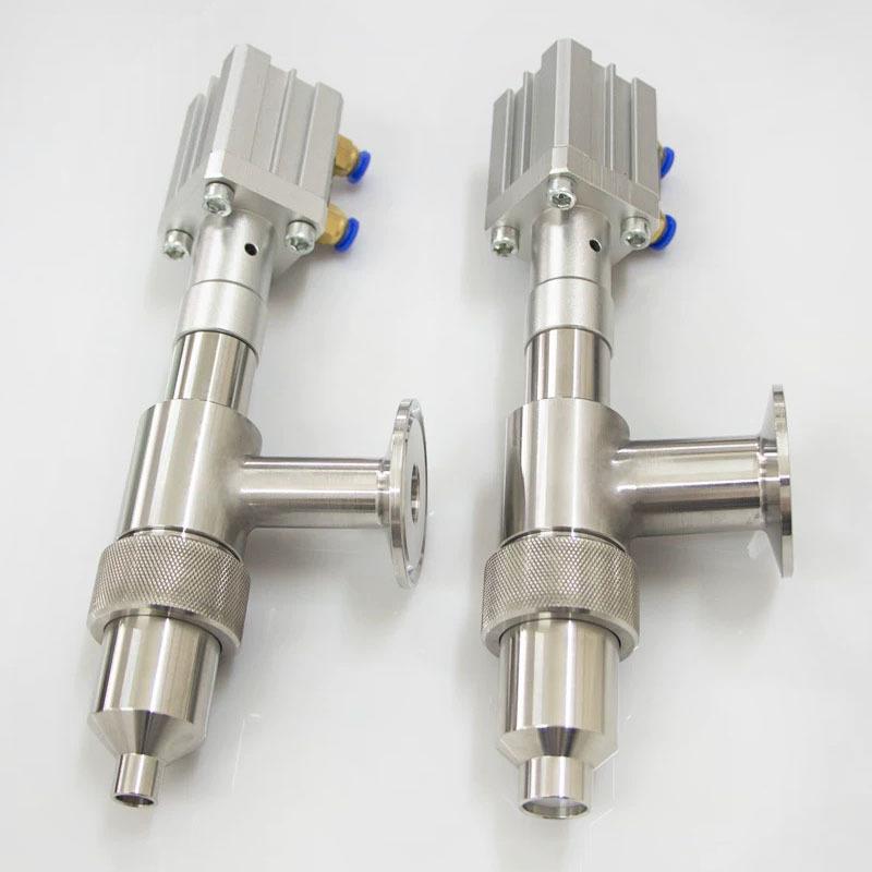 304 Stainless Steel Anti-Drip Filling Head Chuck Straight Head Pneumatic Filling Machine Accessories Discharge Nozzle Feed outlet 8mm