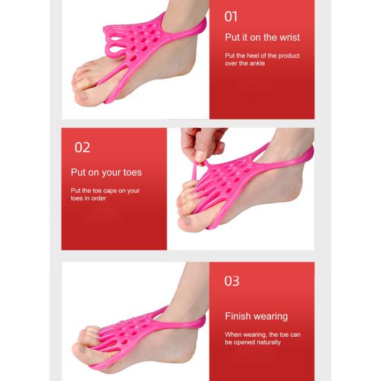 1 Pair Hallux Valgus Corrector High Elasticity Strong Pulling Force Toe Exercise Protect