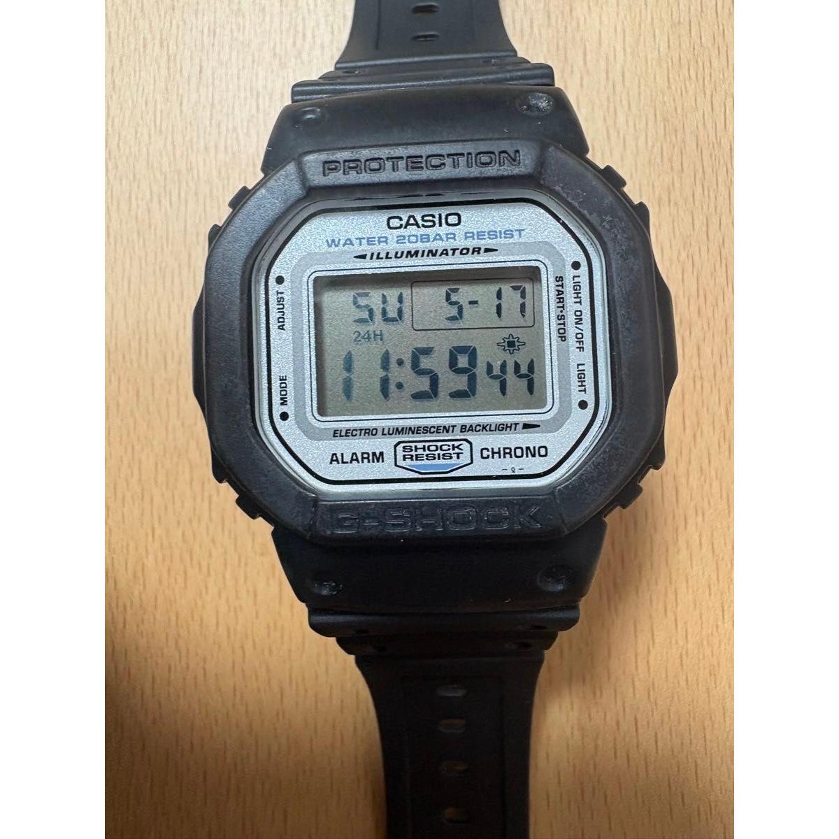 CASIO G-SHOCK DW-5600 square model white dial wave rider