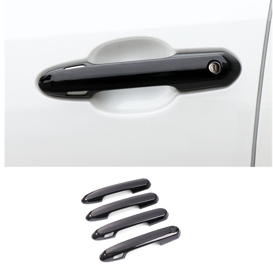 Bright black Car Door Handles Cover molding Trim For Toyot Highlander -