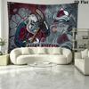 Colorado Avalanche Wall Tapestry Aesthetic Wall Hanging Printed Fabric Blanket Decorative Tapestries for Bedroom Living Room Home Decor