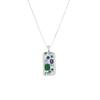 Vintage Colorful Zircon Pendant Necklace Luxury Crystal Choker Chain Jewelry Gift