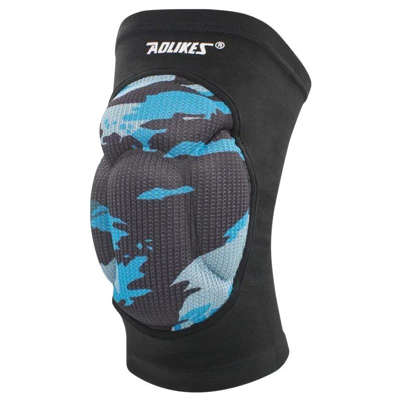 1Pair Safety Thick Sponge Knee Pads Knee Brace - High Elastic Non-Slip Basketball Volleyball Knee Sleeves Support