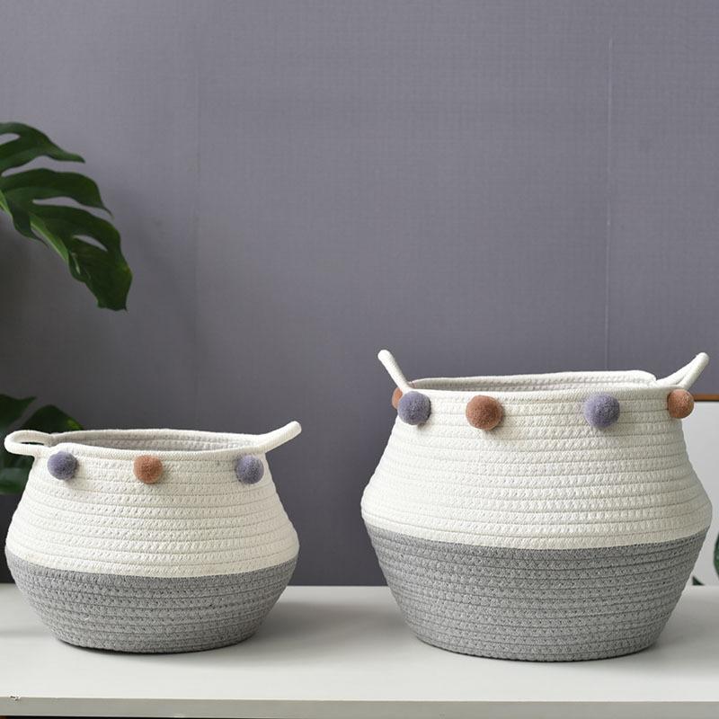 

Корзина для хранения Корзина для хранения Плетеная из соломы Плетеная из бамбука Корзина для журналов Корзина для грязного белья Плетение Отделка Коробка для хранения 27-20-18cm