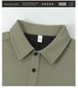 Men's Trendy Retro Long Sleeve Solid Color Polo Hoodie