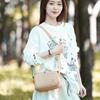 Compact Nylon Crossbody Bag with Zipper Closure Casual Small Shoulder Purse for Daily Travel