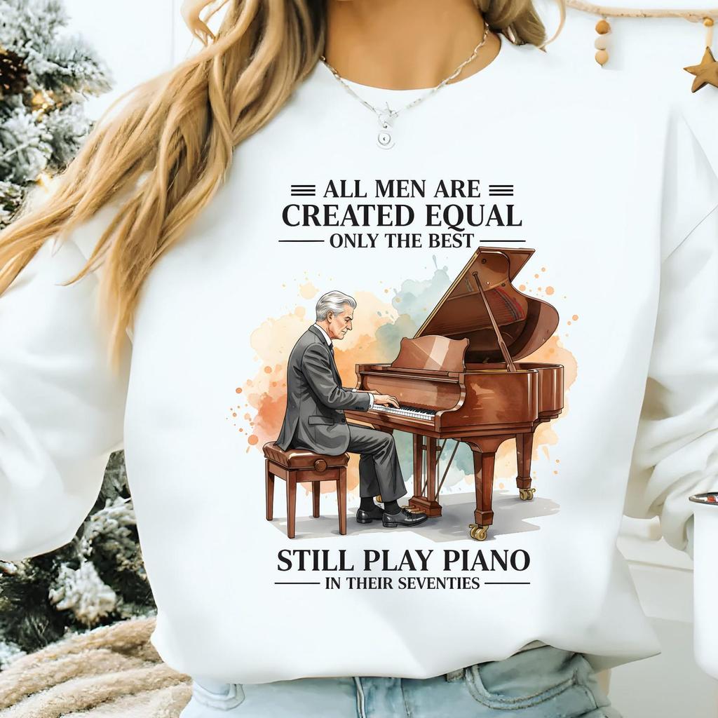 Funny Pianist Shirt Gift for Talented Man Music Teacher Piano Lover Birthday Retirement Unisex Graphic T Shirt