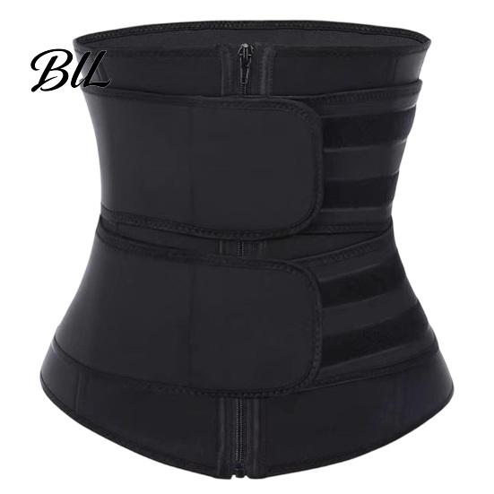 Women Waist Trimmer Belt with Zipper, Trainer Sweat Band Stomach Fitness Wrap, Enhancing Lower Belly Fat Sauna Slimming