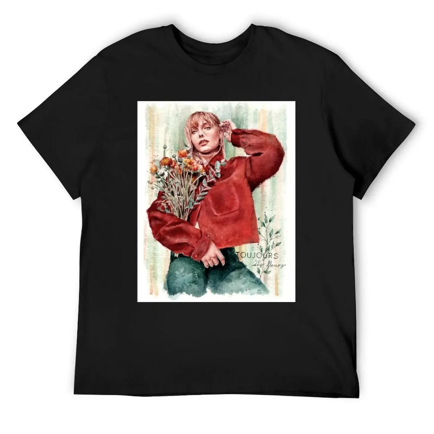 Всегда цветы - Цветы навсегда Футболка топ базовая футболка винтажная графическая футболка футболки для мужчин графическая S