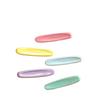 Colorful Oval Hair Clip - Cream Spring/Summer Girly, Side Bangs Macaron Mori Style