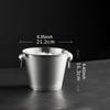Ice Bucket Container Holder Multipurpose Accessories with Handle Wine for Home Use Wedding