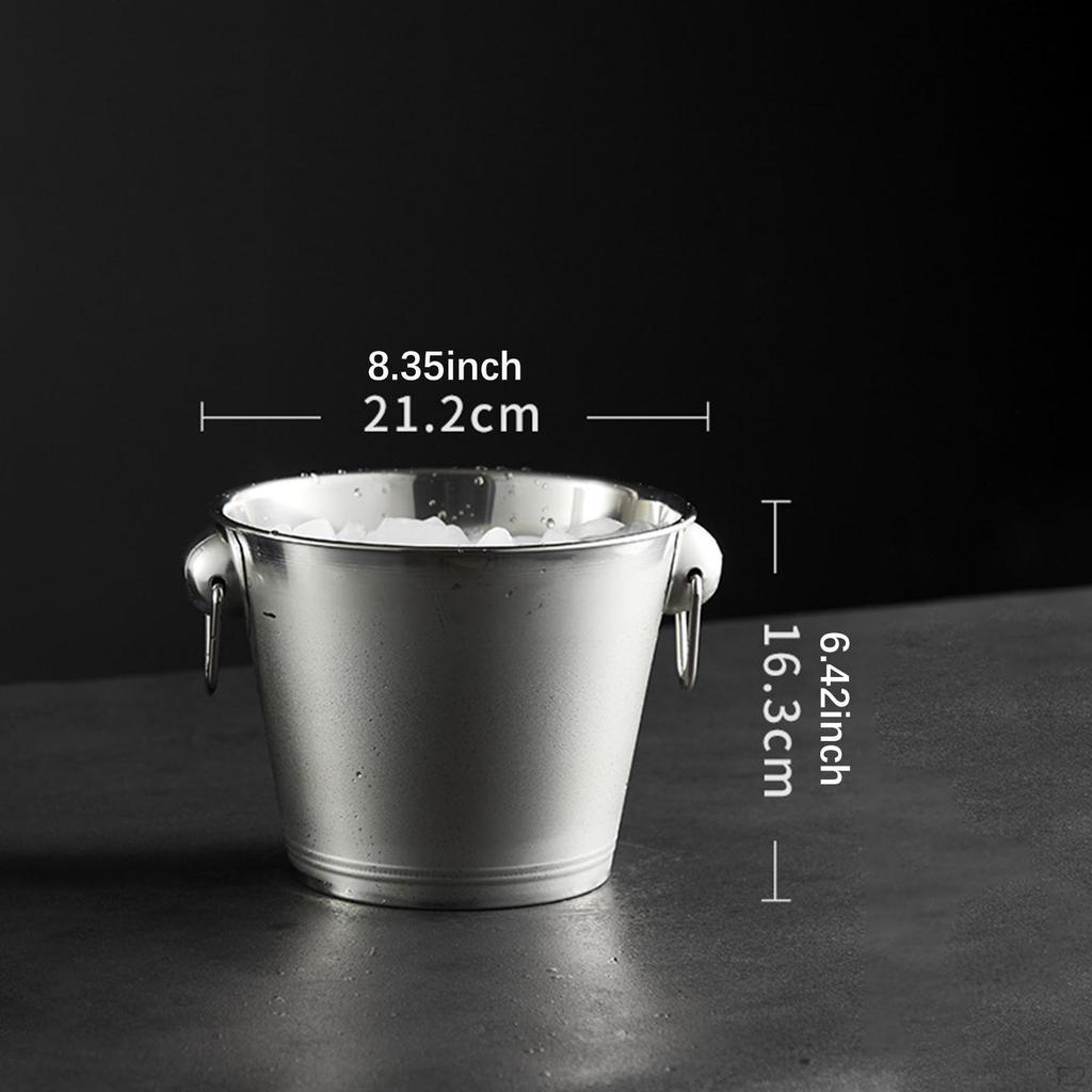 Ice Bucket Container Holder Multipurpose Accessories with Handle Wine for Home Use Wedding