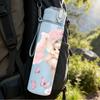 1PC Little Angel Baby Pink Soft Art Print 750ml Color Plastic Sports Water Bottle Leakproof Flip Straw Lid Suitable for Sports Office Home Use
