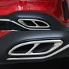 2 pcs stainless steel exhaust pipe trim cover for Mercedes Benz A B C E GLC GLE Class W176 W246 W205 W213 AMG car style