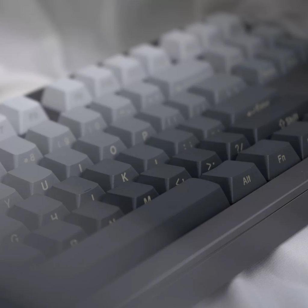 Polar Day Gradient Translucent Keycap Set with Micro-Dust Positive Engraving