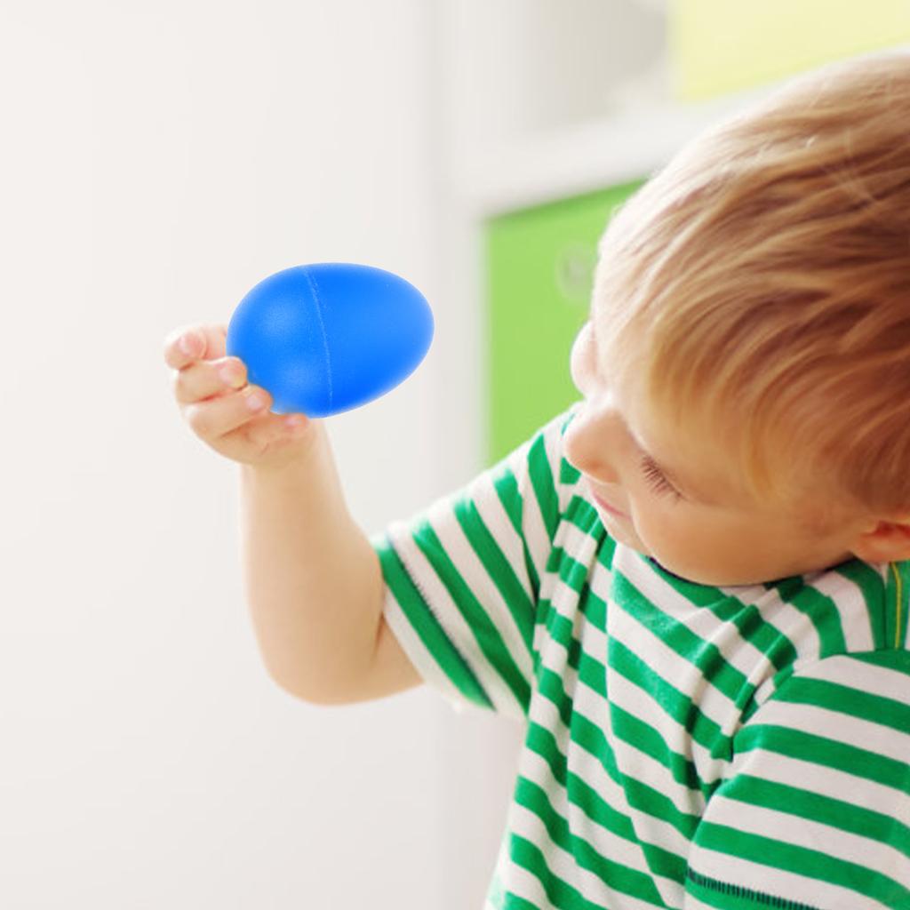 10 Stuks Kinderpercussie-instrument Elektrische Muzikale Drum Eieren Kinderinstrumenten Speelgoed Pasen Kinderspeelgoed Pokdalig