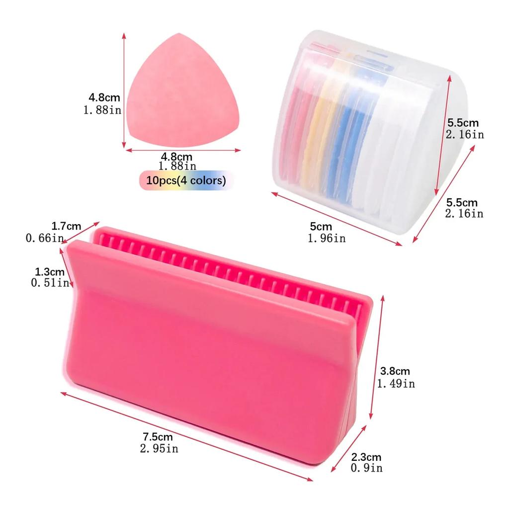 Triangular Tailor Scratching Grinding Tool Scratching Clips, Sewing Fabric Chalk and Fabric Markers for Sewing Accessories