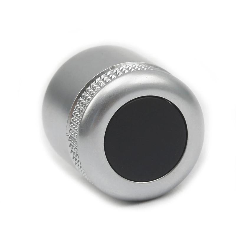 Car Audio Knob Volume Control Knob Silver Color Stable Characteristics Brand New Condition For S6 C6 2007-2010
