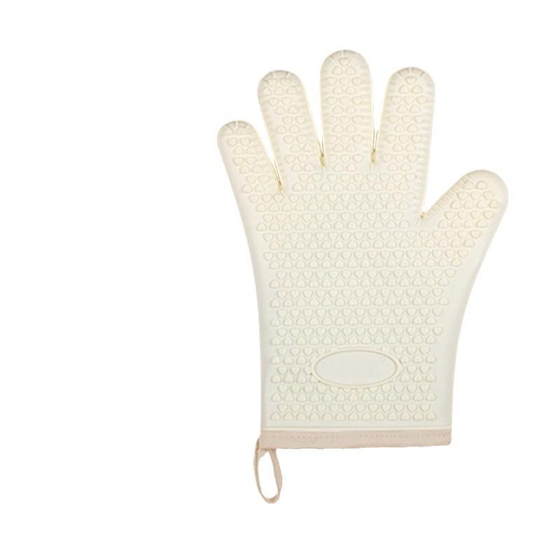 Hitzebeständige Silikon- und Baumwoll-Verbrühschutzhandschuhe zum Backen und für die Mikrowelle