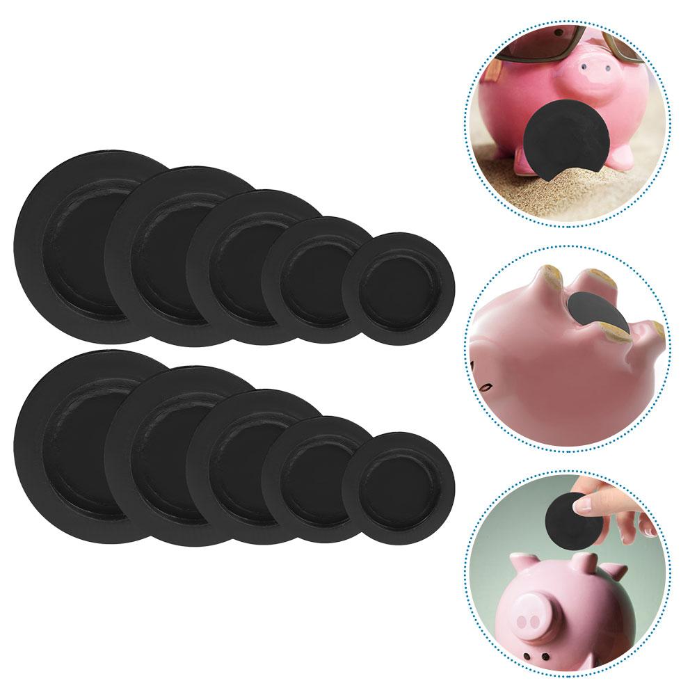 10 Pcs Round Rubber Stopper Plug Adult Piggy Bank Bottom Cover Replacement Sealing Caps Firewall