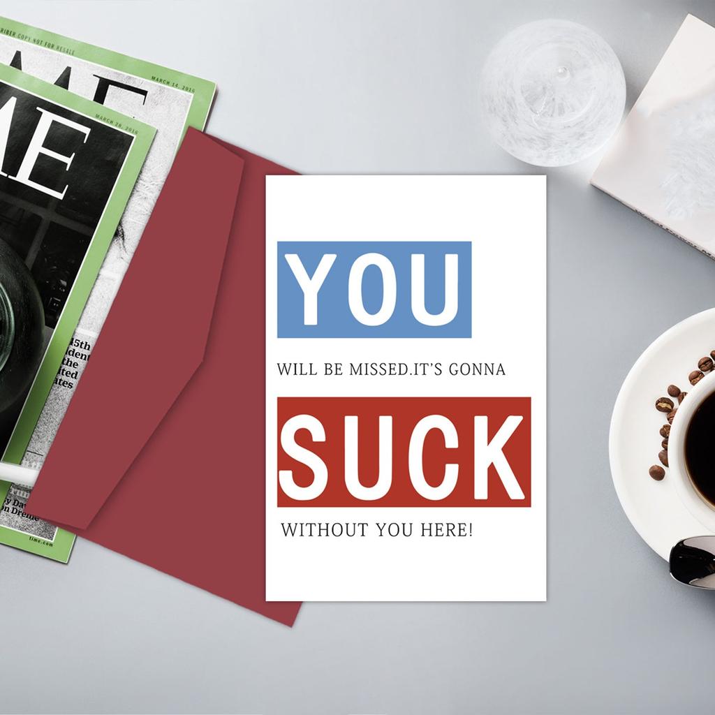 Birthday Card With Envelope Text Card Funny Gift