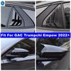 Car Window Louver Shutter / Ox Horn Blade Style Rearview Mirror Cover Trim For GAC Trumpchi Empow   Exterior Accessories
