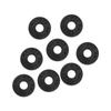 Mirhua Silicone Strap Easy To Rubber Wender Strap Locks for Musical Instruments Set of Guitar/Bass Locks, Install, Portable, Anti-Slip, (Black, 8)