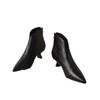 Herbst Winter Stiefel für Damen Mittelhohe Stiefel Reißverschluss PU 4CM Stiletto Spitze Mittelhoher Absatz Minimalistischer Stil Mode Stiefel