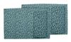 S4Sassy Blue Rose Leaves Printed Dining Room Reversible Tablemats With Napkins