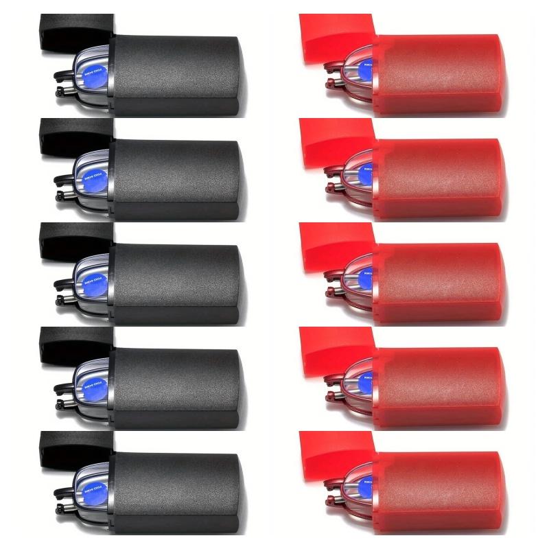 10PCS Portable Reading Glasses For Men Women Anti-Blue Light / Radiation Eyeglasses For Farsighted Foldable Design Telescopic