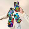 Cover per Telefono Opaca Traslucida Geometry Dash Per iPhone 15 16 Pro Max 11 12 13 14 XS XR X Plus 16E