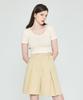 Depassion Silket Crop Short Sleeve T-Shirt (Yellow)
