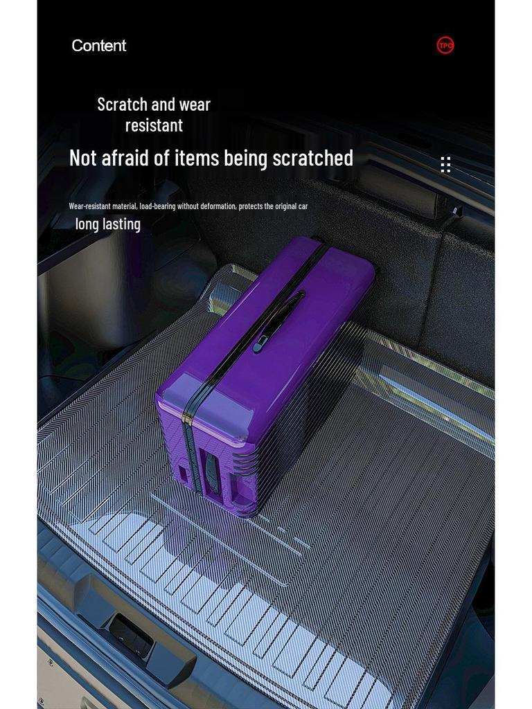 Waterproof and Wear-Resistant Trunk Mat for 2016-2021 BYD Song and 2019-2025 Song PRO Models.