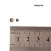 3/4mm Metallkleidung Handgefertigte Accessoires Runde Knöpfe Nähknöpfe Bekleidung Nähen Puppenknopf