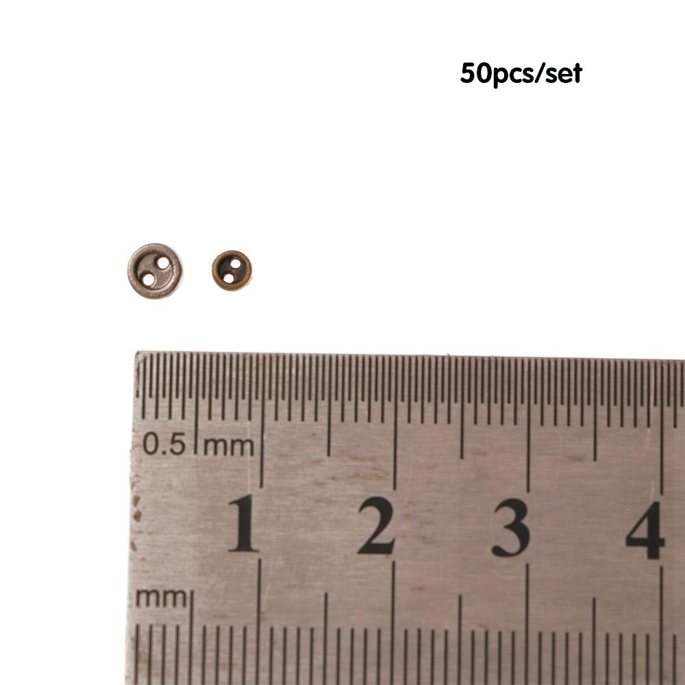 Mini DIY Metal Fabric Handmade Clothing Round Buttons Sewing Buttons Apparel Sewing Doll Button
