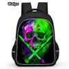 Skull Series Peripheral Animation Printing Backpack Student Bag Support