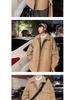 Men's Mid-Length Woolen Coat: Casual, Trendy, Oversized High-End Winter and Autumn Windbreaker.