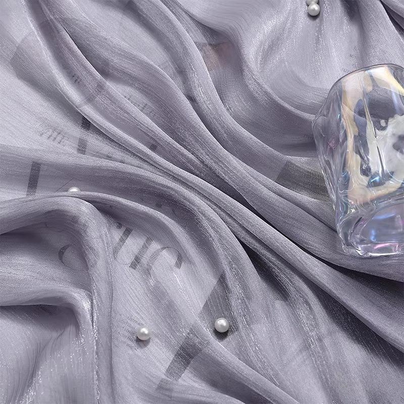 100x150cm Glitter Organza Fabric for Dress Skirt Shirt Clothing Diy Sewing Shiny Cloth Smooth Comfortable Textile