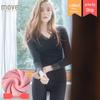 Autumn-Winter Lace Thermal Underwear Set: Seamless, Temperature-Controlled, Plus Velvet Base Sweater & Trousers for Women.