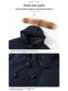 Men's Winter Trendy Thickened Down Parka with Fur Collar - Unisex Cold Protection Jacket