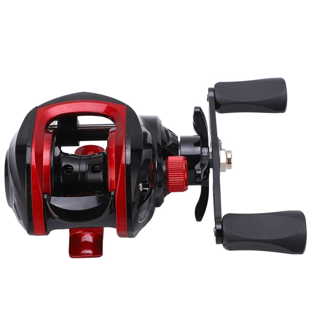 Fishing Reel LK201 Plastic/Aluminum Alloy Black Red Magnetic Brake Standard Right/Left Hand Exquisite Fishing Casting Reel Wheel