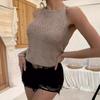 Women Slim Fit Halter Knit Camisole Casual Tank Top