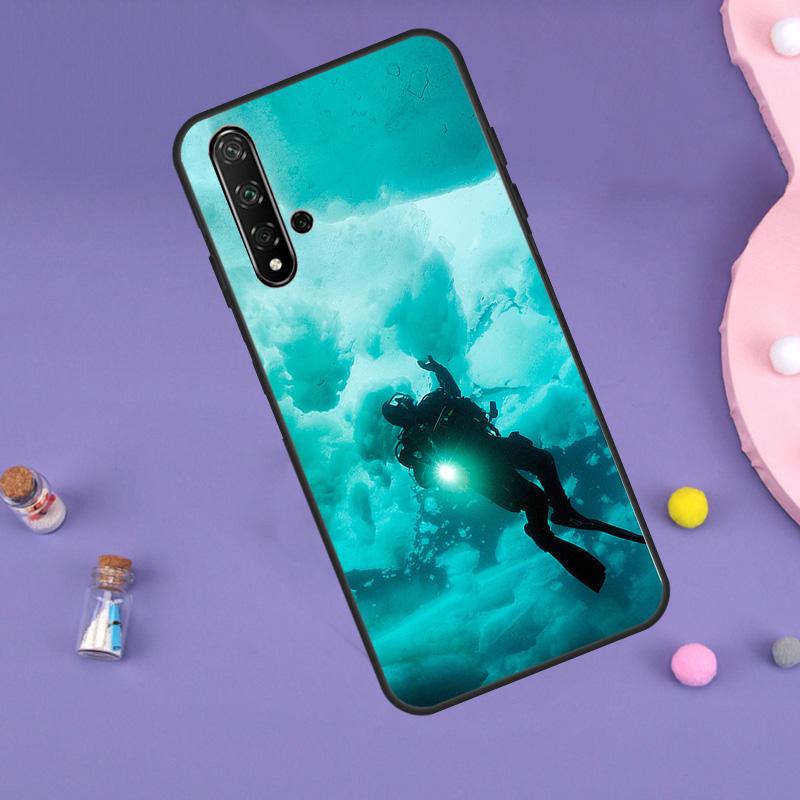 Scuba Diving For Huawei Nova 10 9 SE 3i 7i 8i 11i 12i Y60 Y61 Y70 Y72 Y73 Y90 Y91 P20 P30 P40 Lite Case