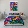 Bright Flowers and Leaves. Bedding Sets Duvet Cover Sets Duvet Covers Pillowcases(1*Duvet Cover 2*Pillowcases Without Duvet Insert)