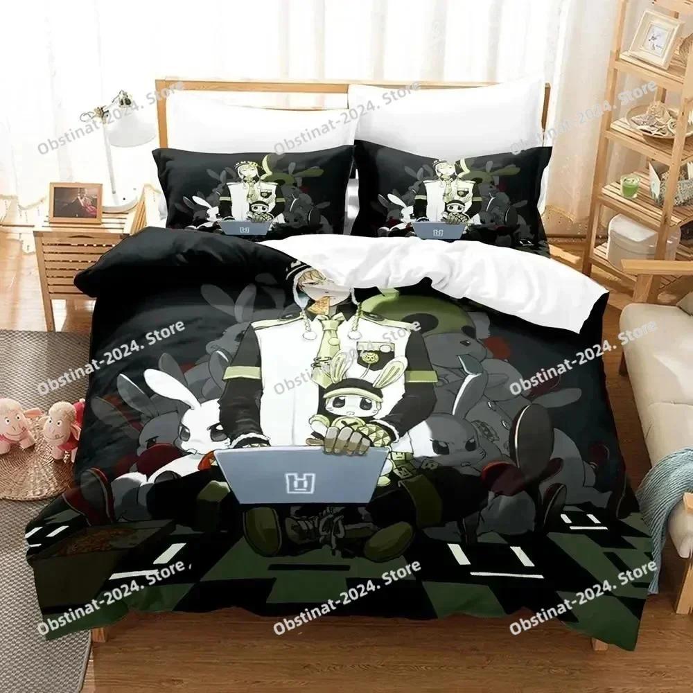 Anime DRAMAtical Murder Game Bedding Set Print single Comforter Quilt Bed Cover Duvet Cover Pillow Case 3 Pieces Kids Adult Size