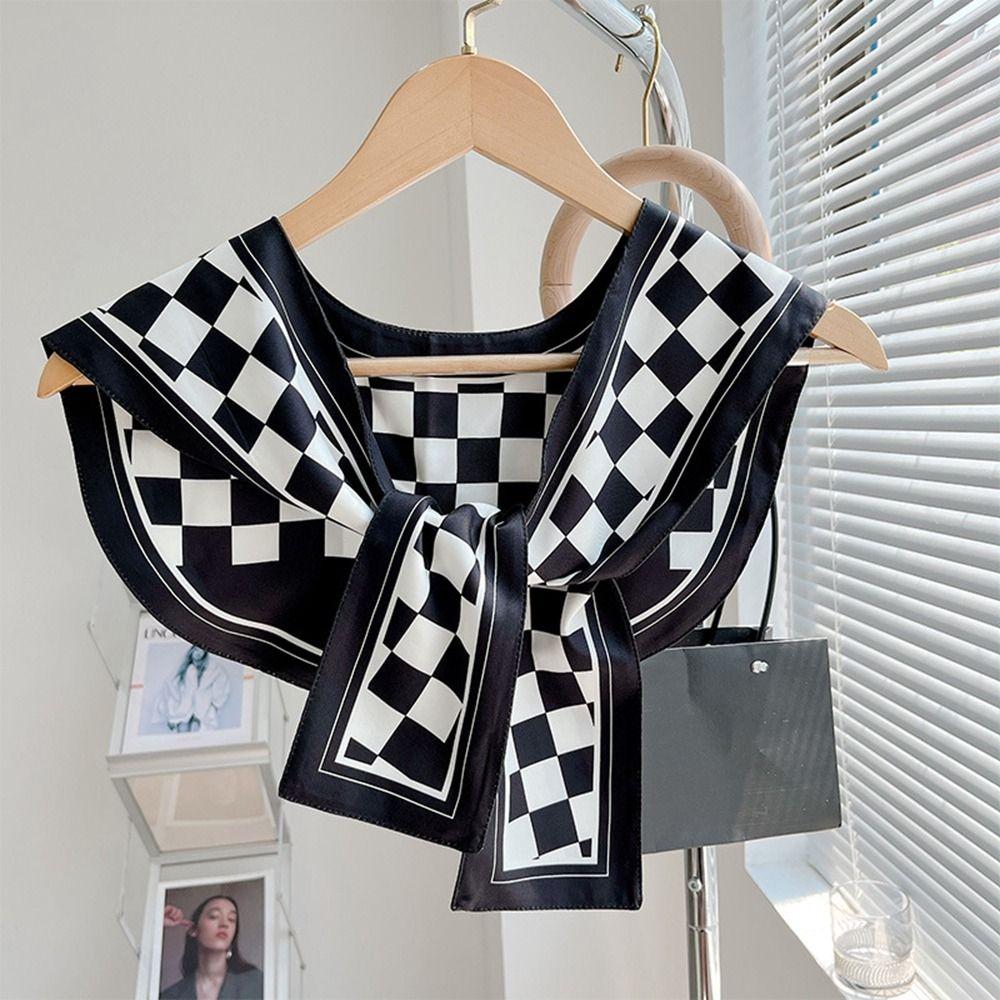 Fashion Scarf Accessories Clothing Accessories Small Shawls Printing Korean Style Scarves Female Shawl Printed Scarf Silk Scarf